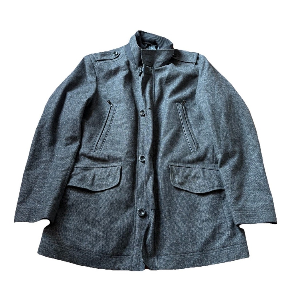 Hugo Boss Orange Orfeys Wool Field Jacket Anthracite‎ Size 42R